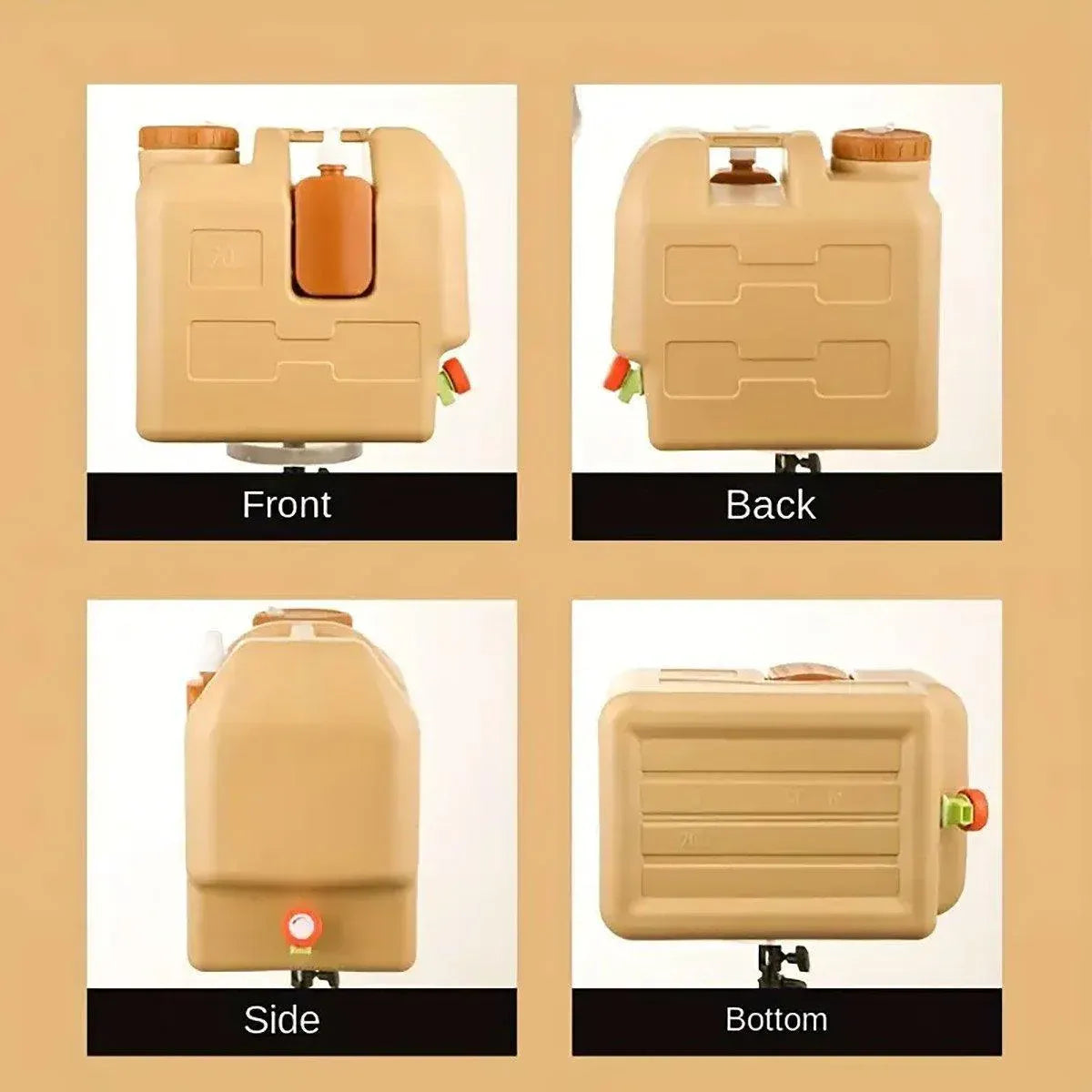 20L Outdoor Camping Portable Storage Bucket with Tap Drinking Water Container V528-BUCKET-20L-103146