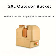 20L Outdoor Camping Portable Storage Bucket with Tap Drinking Water Container V528-BUCKET-20L-103146
