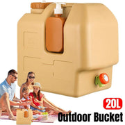 20L Outdoor Camping Portable Storage Bucket with Tap Drinking Water Container V528-BUCKET-20L-103146