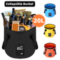 20L Portable Folding Bucket Water Container Camping Hiking Fishing Water Storage - Blue V528-BUCKET-20L-BLUE-201246