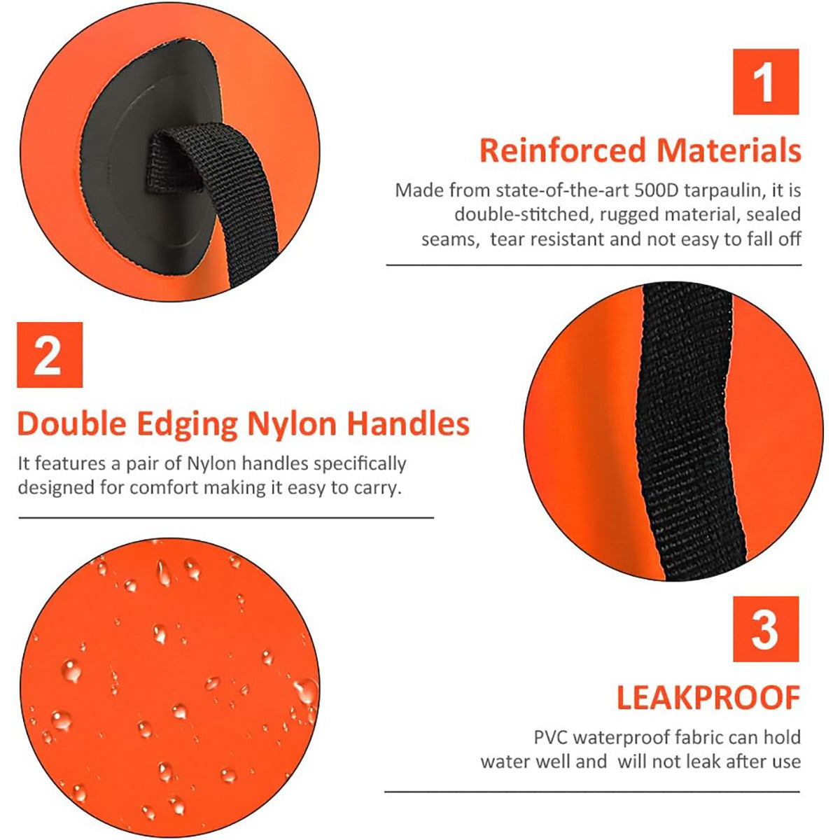 20L Portable Folding Bucket Water Container Camping Hiking Fishing Water Storage - Orange V528-BUCKET-20L-ORANGE-255170