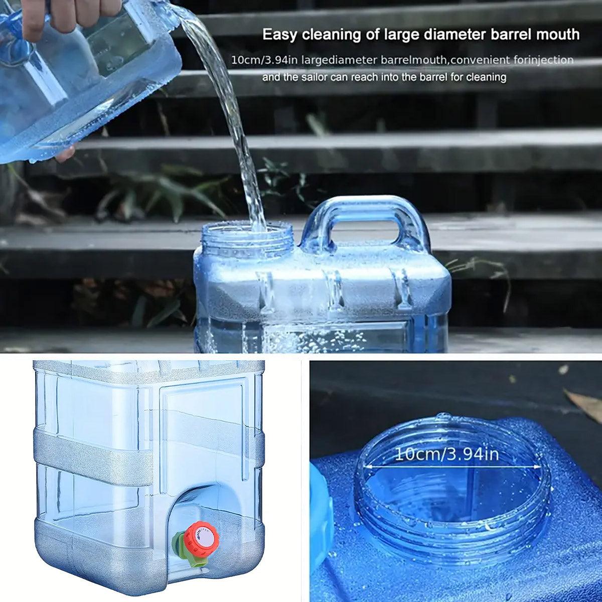 Outdoor Water Bucket Household Storage Car Water Tank Drinking Water Storage - 7.5L