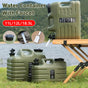 Outdoor Camping Water Storage Bucket with Faucet Portable Square Drinking Tank - 11L V528-BUCKET-ARMY-GREEN-11L-894830