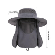 2PCS Outdoor Fisherman Hat Men Women Sun Protection Fishing Cap Bucket Hat - Navy V528-BUCKET-HAT-2PCS-NAVY-417726