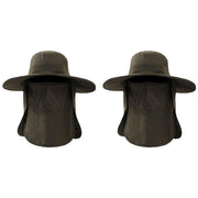 2PCS Outdoor Fisherman Hat Men Women Sun Protection Fishing Cap Bucket Hat - Navy V528-BUCKET-HAT-2PCS-NAVY-417726