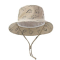 Cartoon Dinosaur Bucket Hat with Wide Brim for Summer Sun Protection - Khaki V528-BUCKET-HAT-KQ-867451