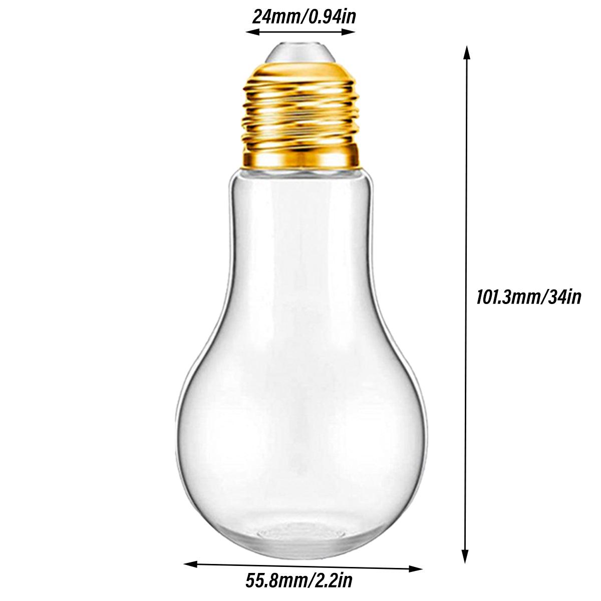 50PCS 100ML Transparent Bulb Bottle Plastic Candy Jar Storage Container Reusable V528-BULB-BOX-50PCS-100ML-590129
