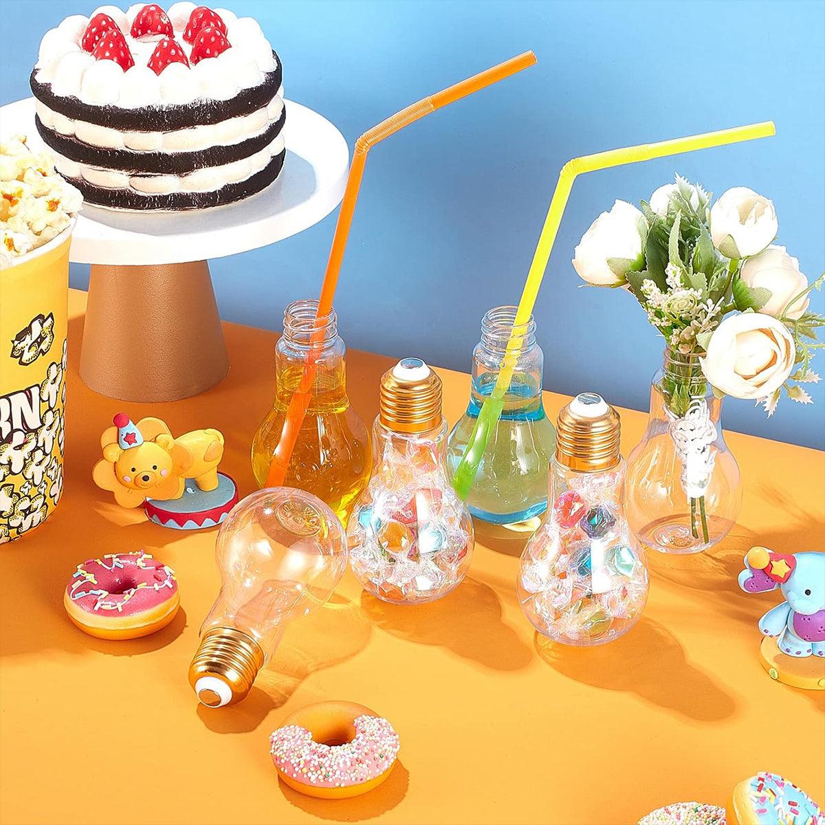 50PCS 100ML Transparent Bulb Bottle Plastic Candy Jar Storage Container Reusable V528-BULB-BOX-50PCS-100ML-590129