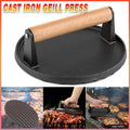Cast Iron Burger Press Making Hamburger Steak Meat Smasher Utensils Grill BBQ V528-BURGERPRESSMAKING-980080