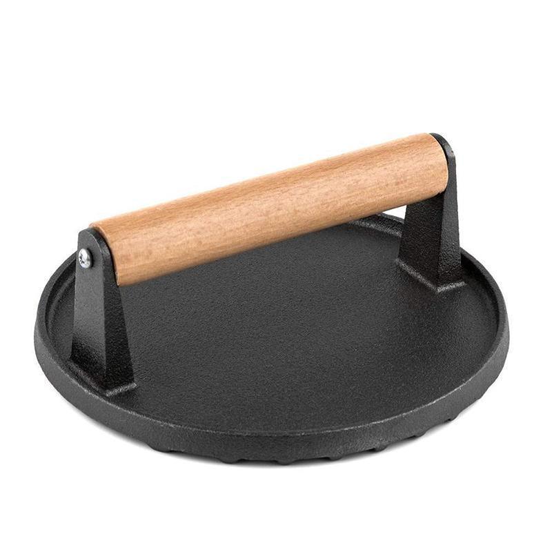 Cast Iron Burger Press Making Hamburger Steak Meat Smasher Utensils Grill BBQ V528-BURGERPRESSMAKING-980080