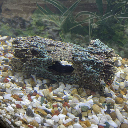 Tree Log Hide Ornament Trunk Tunnel Fish Reptile Tank Resin Aquarium Decoration - Large V528-BURROWING-L-741440
