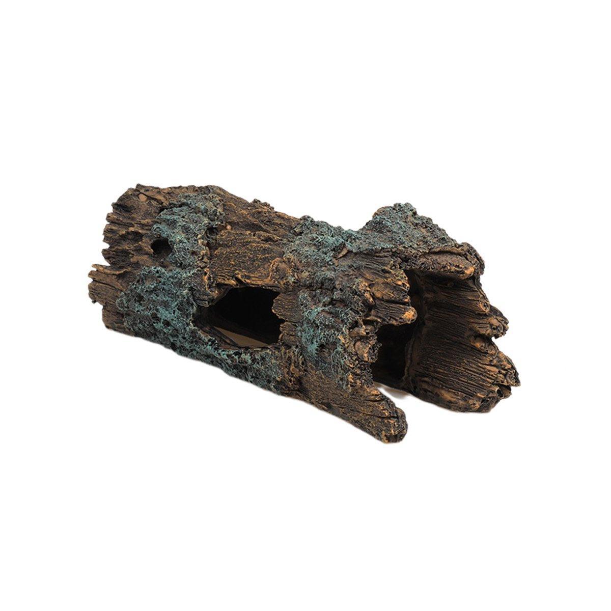 Tree Log Hide Ornament Trunk Tunnel Fish Reptile Tank Resin Aquarium Decoration - Large V528-BURROWING-L-741440