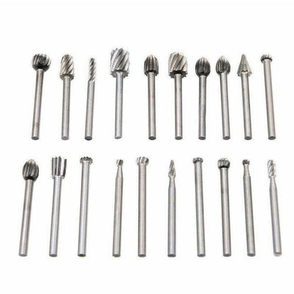 20Pcs Tungsten Steel Solid Carbide Burrs For Dremel Rotary Tool Bit Accessories V528-BURRSBIT-695527