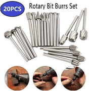 20Pcs Tungsten Steel Solid Carbide Burrs For Dremel Rotary Tool Bit Accessories V528-BURRSBIT-695527