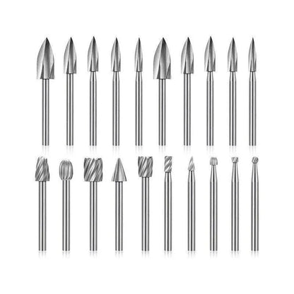 20Pcs Tungsten Steel Solid Carbide Burrs For Dremel Rotary Tool Bit Accessories V528-BURRSBIT-695527
