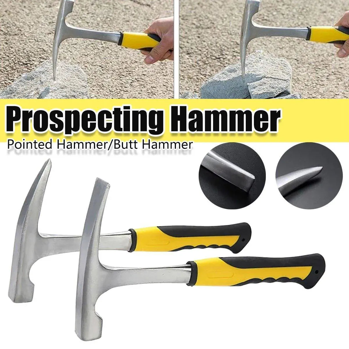Geological Exploration Duck Bill Hammer Arrow Inspection Archaeological Tool - Butt Hammer V528-BUTT-HAMMER-455236