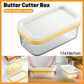 Rectangular Butter Box Storage Container Cheese Cutter Kitchen Organizer Lid V528-BUTTER-200G-979741