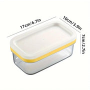 Rectangular Butter Box Storage Container Cheese Cutter Kitchen Organizer Lid V528-BUTTER-200G-979741