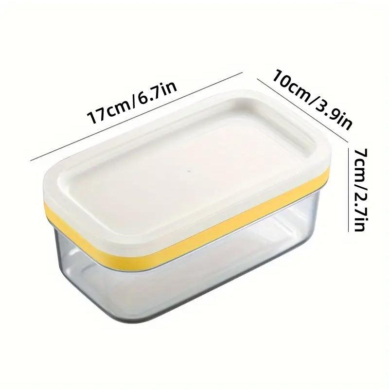 Rectangular Butter Box Storage Container Cheese Cutter Kitchen Organizer Lid V528-BUTTER-200G-979741