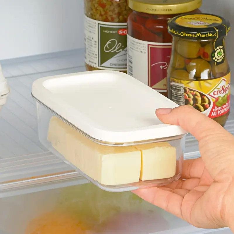 Rectangular Butter Box Storage Container Cheese Cutter Kitchen Organizer Lid V528-BUTTER-200G-979741