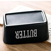 Butter Box with Knife Rectangular Cheese Container with Wooden Lid for Kitchen - Red V528-BUTTER-BOX-RED-213301