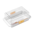 Butter Cheese Storage Box Kitchen Container with Lid Plastic Fridge Organizer - White V528-BUTTER-DISH-WHITE-494026