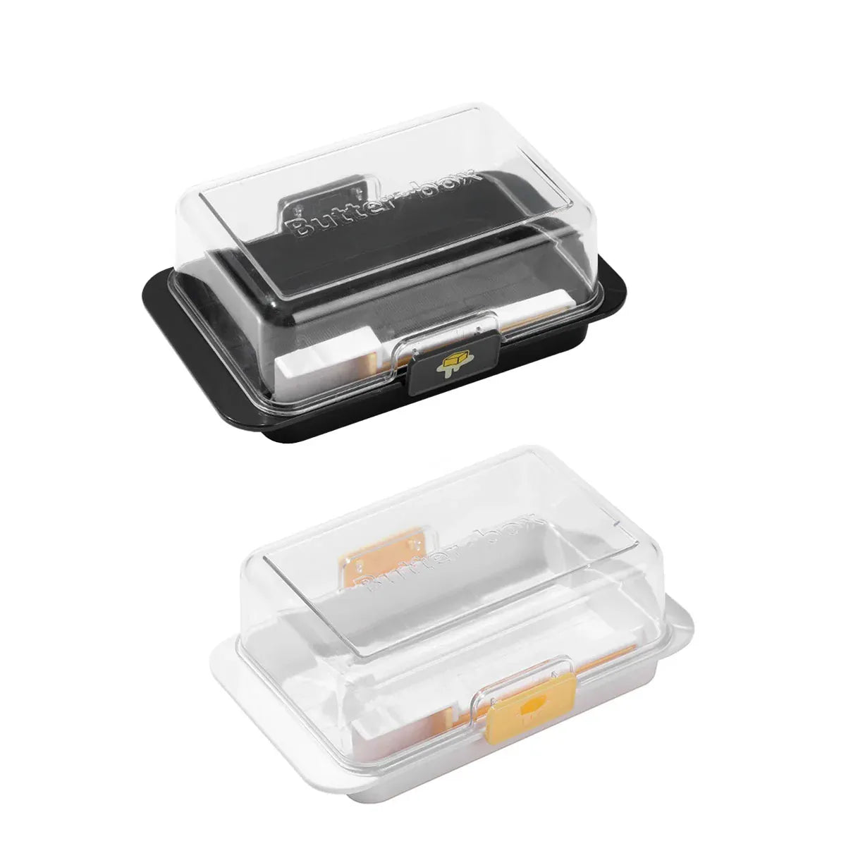 Butter Cheese Storage Box Kitchen Container with Lid Plastic Fridge Organizer - White V528-BUTTER-DISH-WHITE-494026