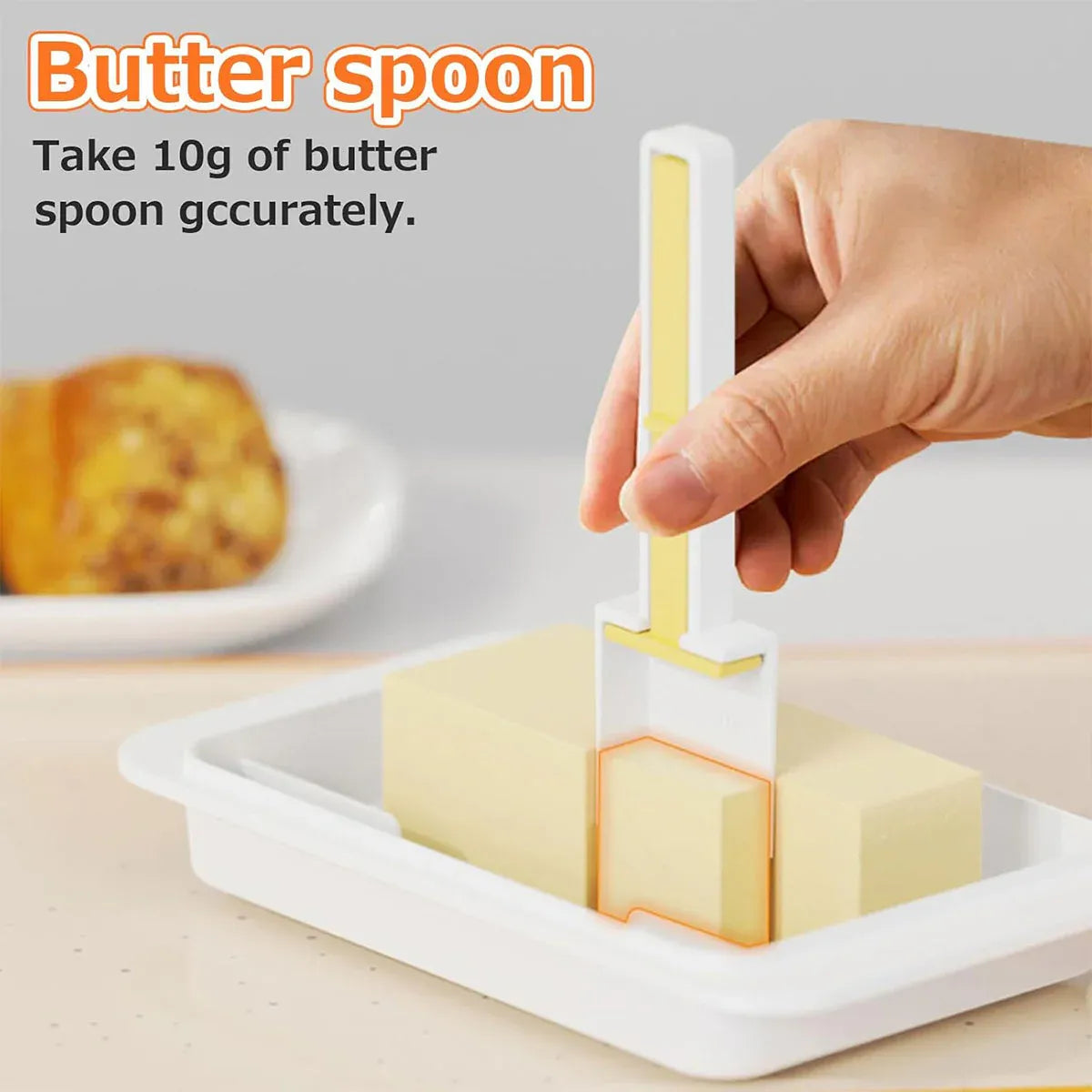 Butter Cheese Storage Box Kitchen Container with Lid Plastic Fridge Organizer - White V528-BUTTER-DISH-WHITE-494026