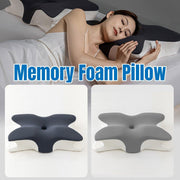 Memory Foam Butterfly Pillow Neck Support Slow Rebound Cervical Pillow - Dark Grey V528-BUTTERFLY-PILLOW-DARK-GREY-148392