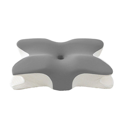 Memory Foam Butterfly Pillow Neck Support Slow Rebound Cervical Pillow - Dark Grey V528-BUTTERFLY-PILLOW-DARK-GREY-148392