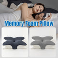 Memory Foam Butterfly Pillow Neck Support Slow Rebound Cervical Pillow - Light Grey V528-BUTTERFLY-PILLOW-LIGHT-GREY-568298