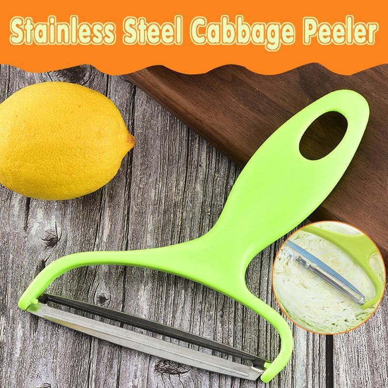 Stainless Steel Cabbage Peeler Wide Blade Vegetable Shredder with Ergonomic Handle V528-CABBAGE-GREEN-5464500