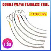 Stainless Steel Cable Pulling Sock Wire Grip Tool for NBN Telstra Ducting 6 Sizes - Blue(4-6MM) V528-CABLE-BLUE-4MM-6MM-569535