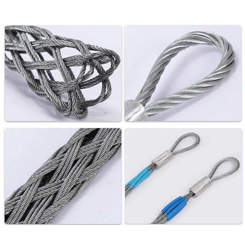 Stainless Steel Cable Pulling Sock Wire Grip Tool for NBN Telstra Ducting 6 Sizes - Blue(4-6MM) V528-CABLE-BLUE-4MM-6MM-569535