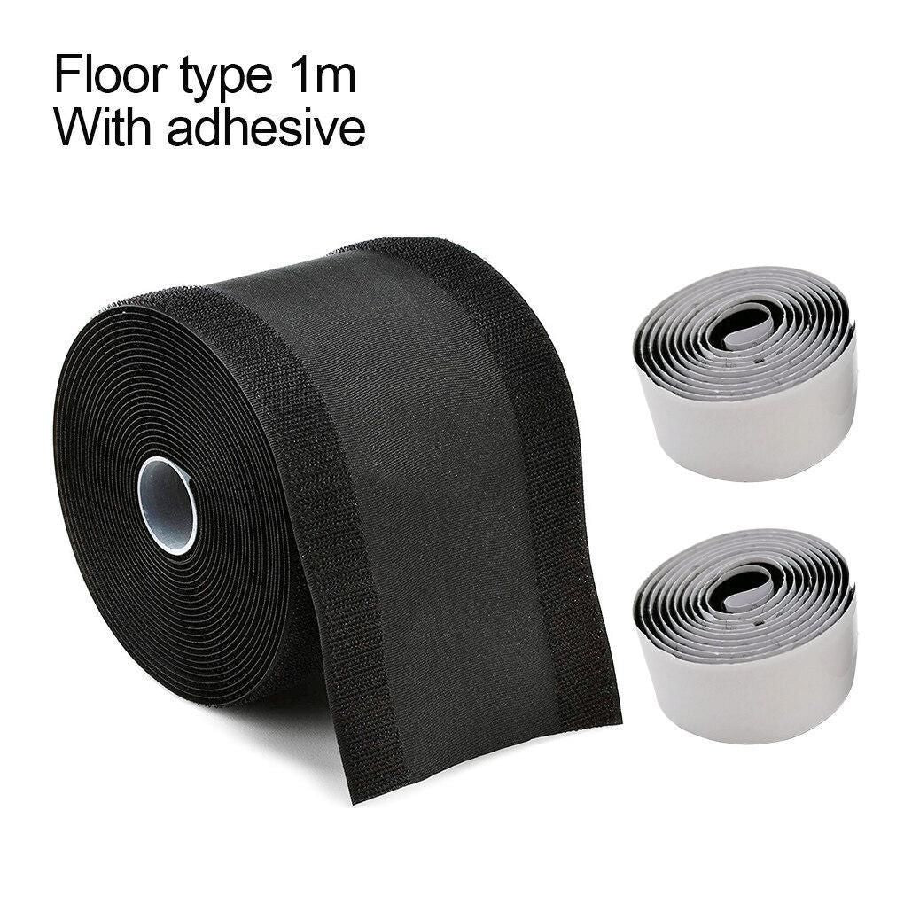 Cable Cover Nylon Sticky Wire Protector Floor Blanket Reusable Cord Tube Cover - Black-1Meter-Carpet V528-CABLE-COVER-CARPET-1M-860105
