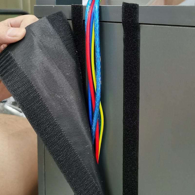 Cable Cover Nylon Sticky Wire Protector Floor Blanket Reusable Cord Tube Cover - Black-1Meter-Carpet V528-CABLE-COVER-CARPET-1M-860105