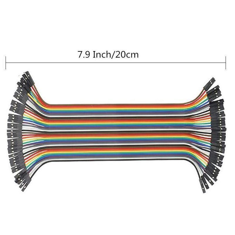 40PCS Dupont Cable 20cm Jumper Wire for Arduino RPi breadboard - Female to Female 20CM V528-CABLE-FEMALETOFEMALE-40PCS-504528