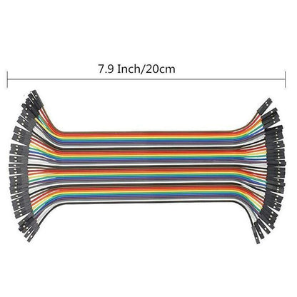 40PCS Dupont Cable 20cm Jumper Wire for Arduino RPi breadboard - Female to Female 20CM V528-CABLE-FEMALETOFEMALE-40PCS-504528
