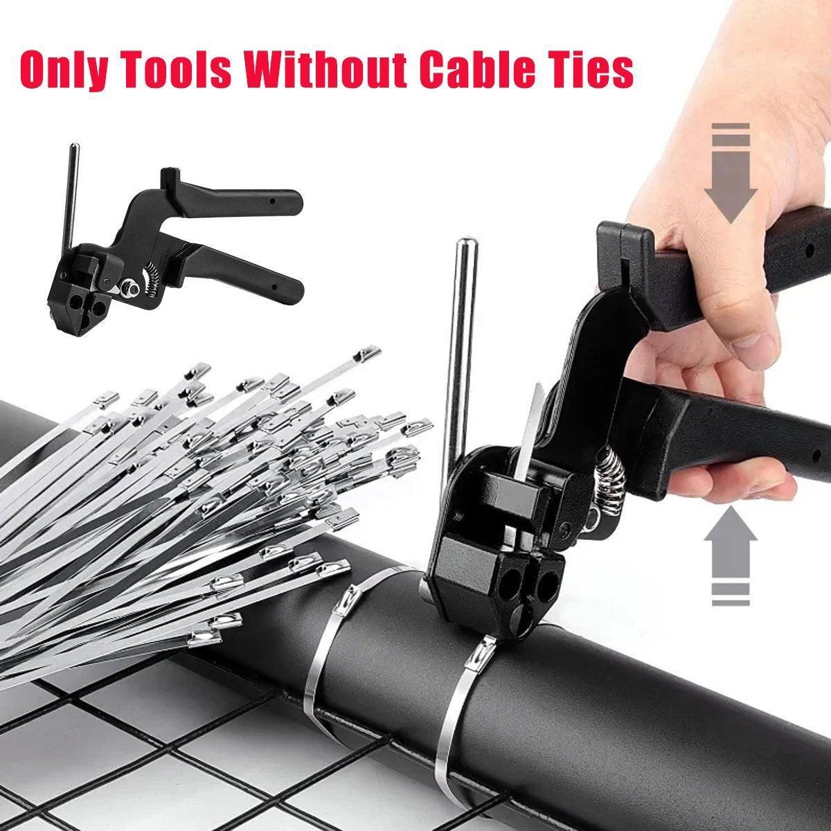 Self Locking Stainless Steel Strapping Pliers Belt Tightener Tool Machine V528-CABLE-TIE-GUN-749258