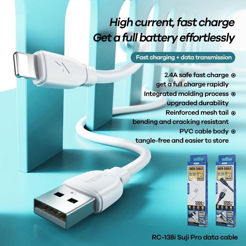 2.4A USB Fast Charger Phone Cable Data Cord For iPhone14 13 12 11Pro Max XR iPad - Black V528-CABLE-TYPE-C-BLACK-807447