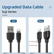 2.4A USB Fast Charger Phone Cable Data Cord For iPhone14 13 12 11Pro Max XR iPad - Black V528-CABLE-TYPE-C-BLACK-807447