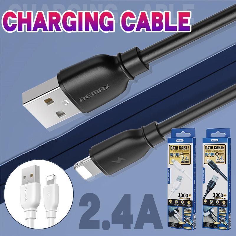 2.4A USB Fast Charger Phone Cable Data Cord For iPhone14 13 12 11Pro Max XR iPad - White V528-CABLE-TYPE-C-WHITE-475681