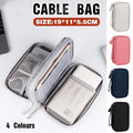 Electronic Accessories Cable Bag Organizer Travel Pouch Storage Cases Charger - Grey V528-CABLESTORAGEPACKAGE-GREY-217330