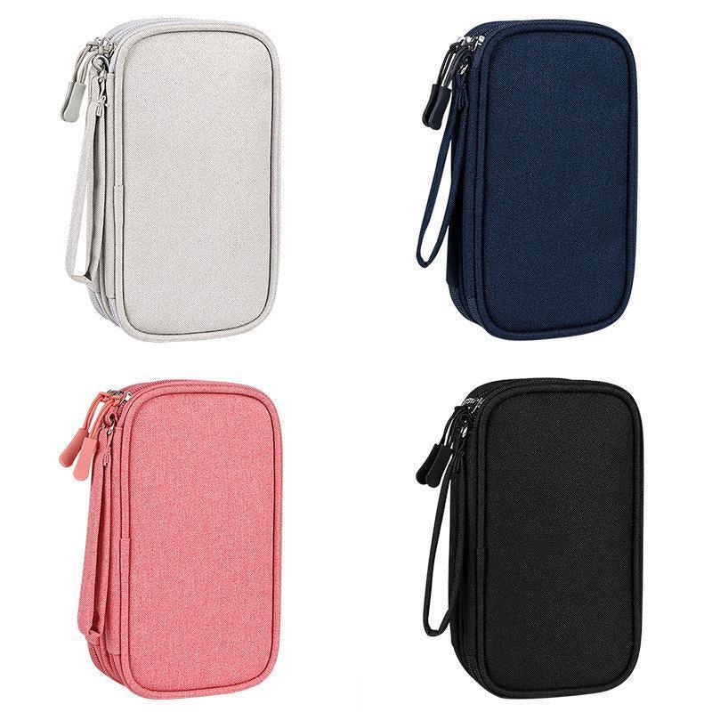 Electronic Accessories Cable Bag Organizer Travel Pouch Storage Cases Charger - Grey V528-CABLESTORAGEPACKAGE-GREY-217330