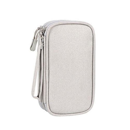 Electronic Accessories Cable Bag Organizer Travel Pouch Storage Cases Charger - Grey V528-CABLESTORAGEPACKAGE-GREY-217330