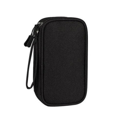 Electronic Accessories Cable Bag Organizer Travel Pouch Storage Cases Charger - Navy V528-CABLESTORAGEPACKAGE-NAVY-653248