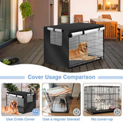 Oxford Cloth Pet Cover Outdoor Garden Yard Dog Dust Protector Waterproof Shield - S V528-CAGE-COVER-BLACK-S-357223