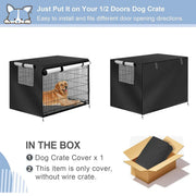 Oxford Cloth Pet Cover Outdoor Garden Yard Dog Dust Protector Waterproof Shield - S V528-CAGE-COVER-BLACK-S-357223