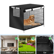 Oxford Cloth Pet Cover Outdoor Garden Yard Dog Dust Protector Waterproof Shield - S V528-CAGE-COVER-BLACK-S-357223