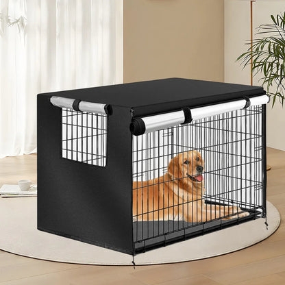 Oxford Cloth Pet Cover Outdoor Garden Yard Dog Dust Protector Waterproof Shield - S V528-CAGE-COVER-BLACK-S-357223